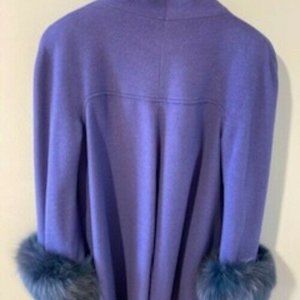 Lavender Wool/Cashmere blend coat